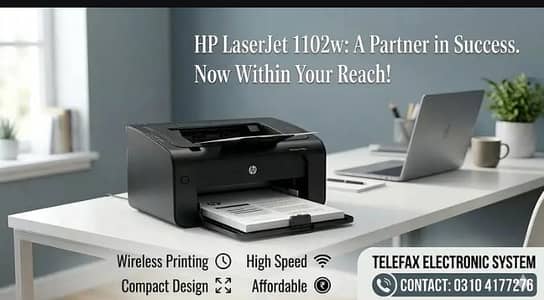 HP LaserJet 1102w WiFi Printer in 9/10 condition