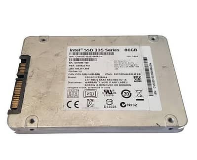 intel ssd 80GB all oky ssd sata