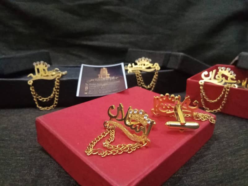 Name Cufflink Studs 1