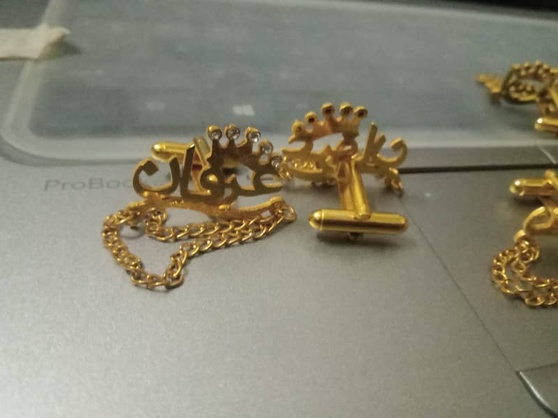 Name Cufflink Studs 6