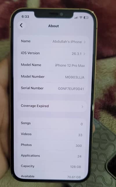 Iphone 12 pro Max dual pta with box