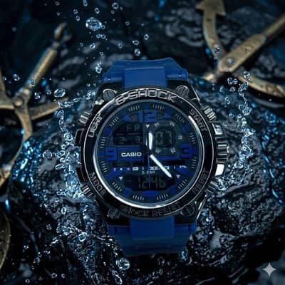 Dual Display Sports Watch (Analog + Digital) | 5 BAR Water Resistant