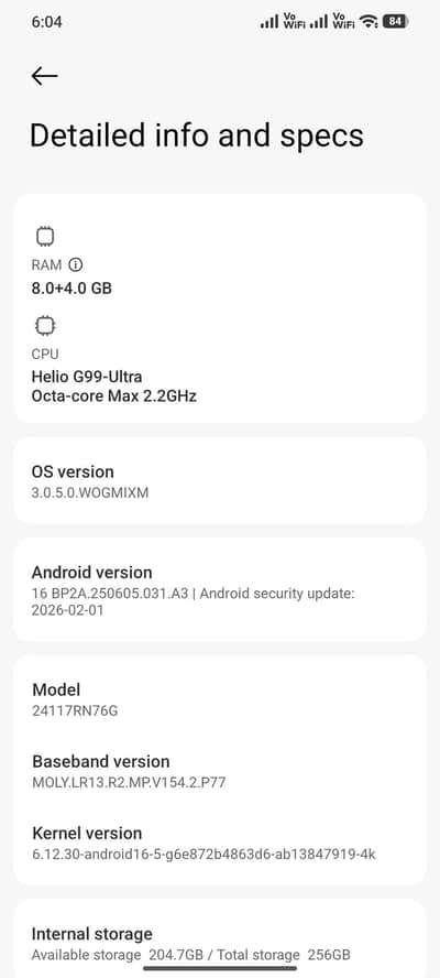 redminote14 8+4 /256