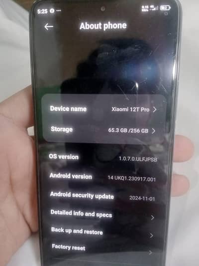 Xiaomi 12t pro 256 gb gaming device