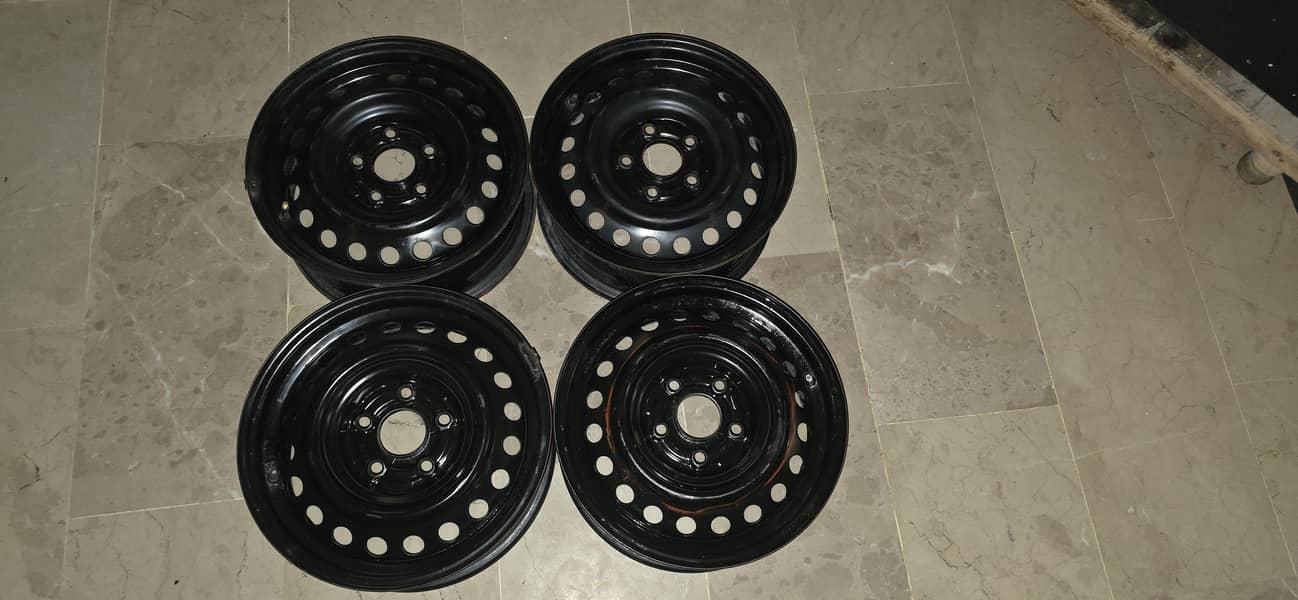 Four Pieces Steel Rims for Sale (Civic) - Tyres - 1112409322