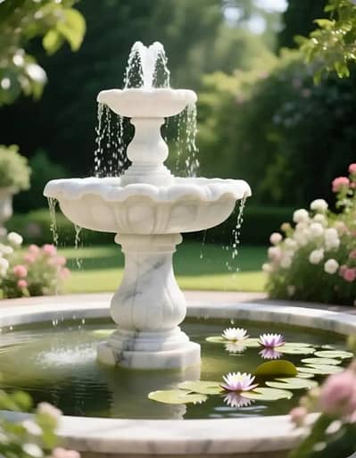 fountain/marble water fountain /garden