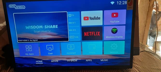 Super General Android LED 32 inches brand new condition