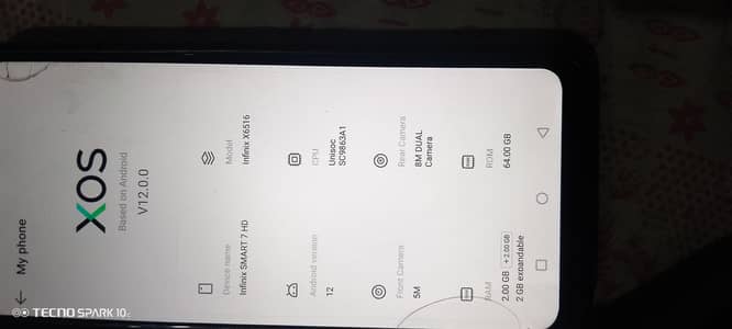 Infinix smart 7 hd  vip condition orl contact no 03/41/65)02/438