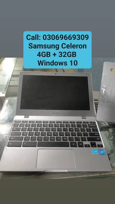 Samsung Celeron Windows 10 Installed 4GB Ram 32GB Room 5HRS Backuo