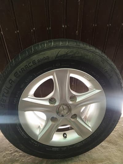 Tyre Rims 165-70-R12 |  Mehran tire Alloy Rims Used | 528