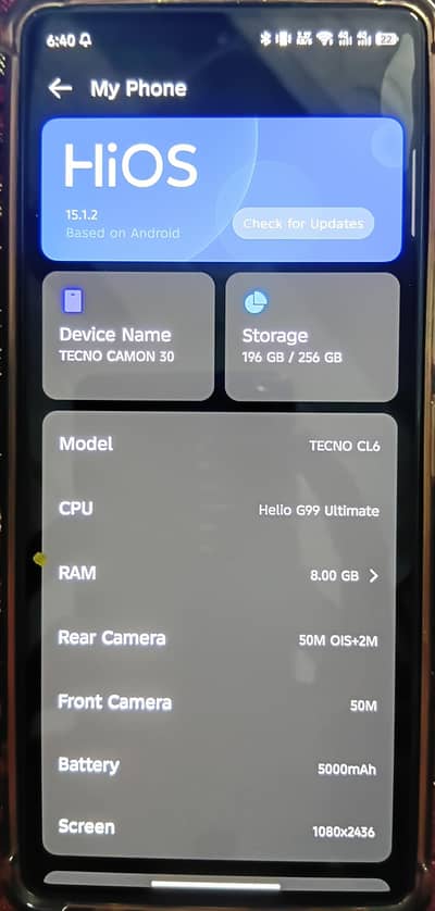 Techno Camon 30 Leather Edition 10/10 Condition