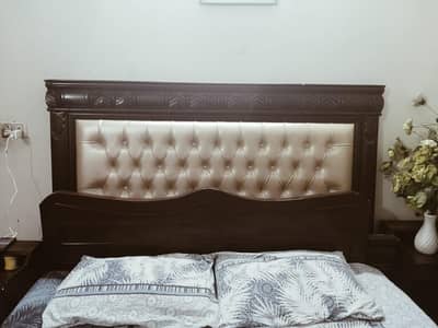 Wooden bed for sale in good condition