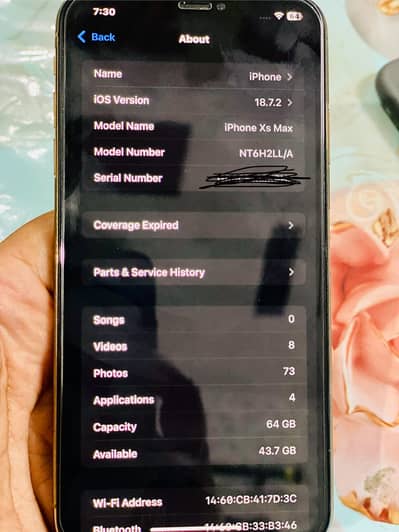 iPhone xsmax non pta