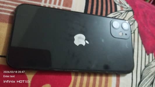 I phone 11 not pta  good condition back camera good front camera 75%ok
