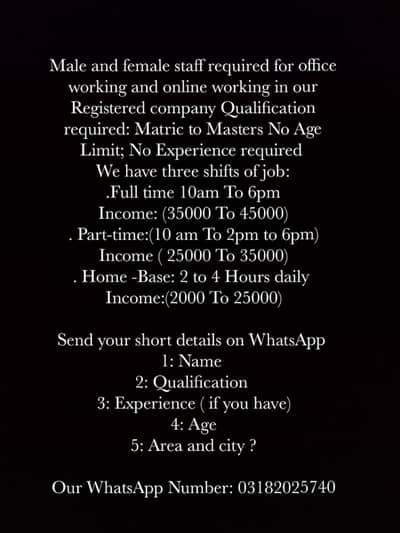 Full time and part time