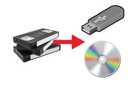 We convert old VCR cassette into USB