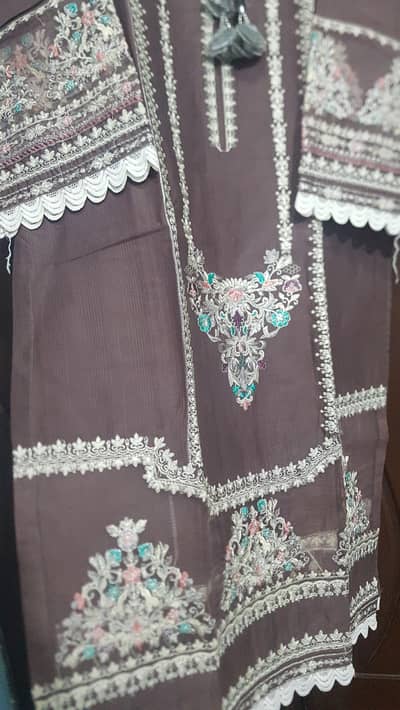 Embroidered cotton 2 piece  Suit