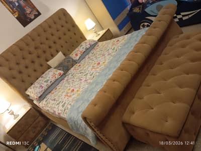 bed set with storage couch