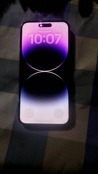 IPHONE 14 PROMAX PURPLE COLOR 256GB 90% HEALTH