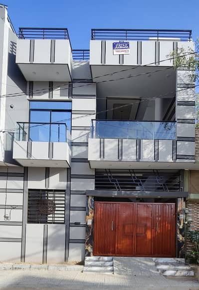 BRAND NEW 120 SQUARE YARD GROUND+ONE HOUSE FOR SALE IN SECTOR Q 3 GULSHAN E MAYMAR KARACHI