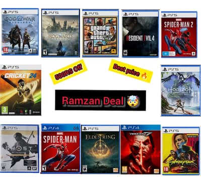 PS5/PS4 Used game disks all in great condition