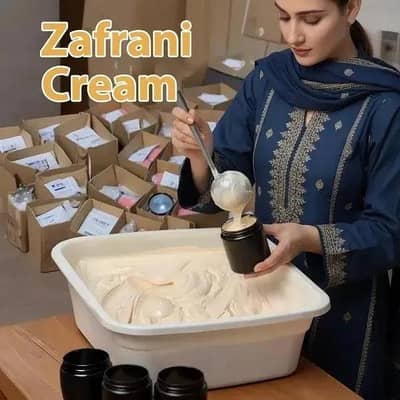 Zafrani Whitening cream 250g black jar all skin types