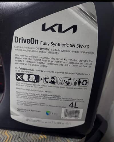 3 pack kia sportage DRIVE ON genuine oil +2 oil filter available