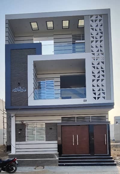 BRAND NEW 120 SQUARE YARD GROUND+ONE HOUSE FOR SALE IN PUNJABI SAUDAGARAN PS CITY 2 SCHEME 33 KARACHI