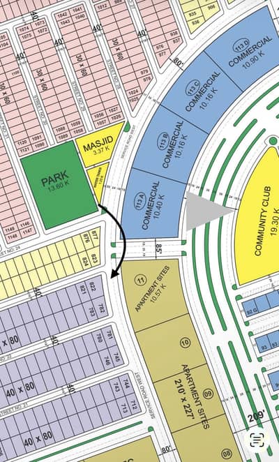 Main Boulevard Corner Plot For Sale