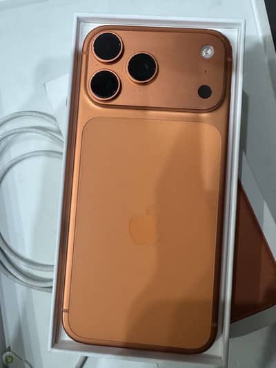 Iphone 17 pro max cosmic orange like brand new