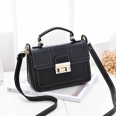Black Crossbody Bag Women's Premium Polyester Daily Use