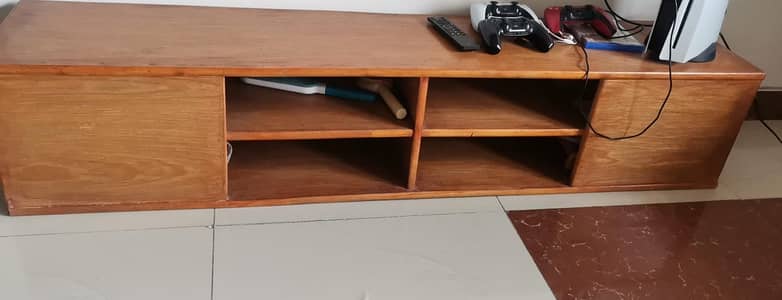 selling just like new tv show case console alongwith wrought iron cof