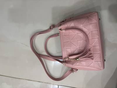 Pink hand bag