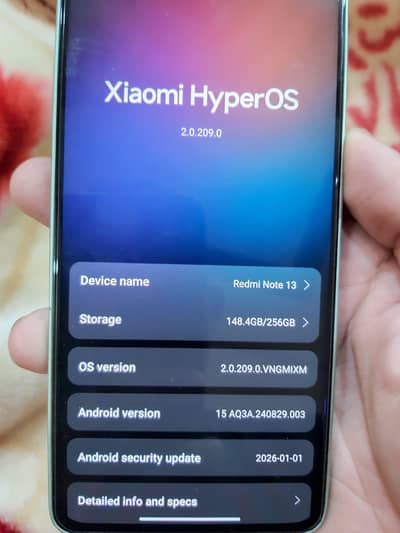 Redmi note 13 8gb + 256gb