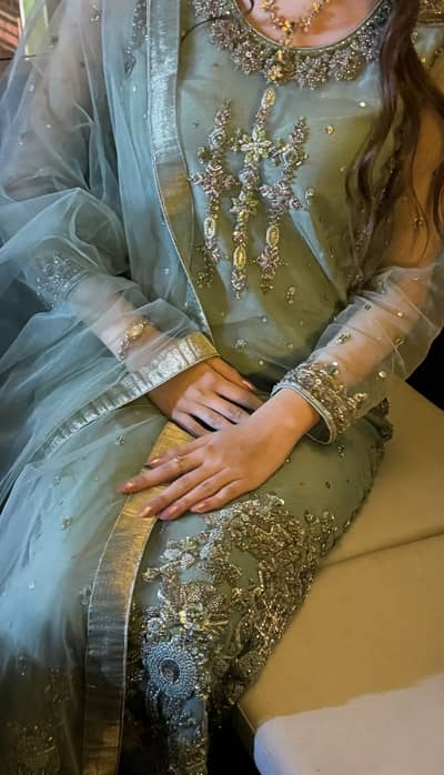 Luay Couture Emerald Green Luxury Dress