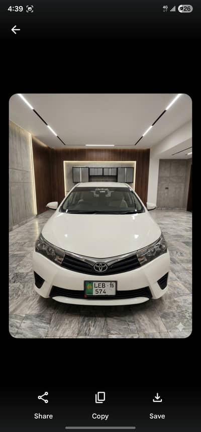 Toyota corolla 2015 2nd owner driven very low