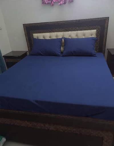 Bed Set . Side Tables . Dressing Table . Mirror