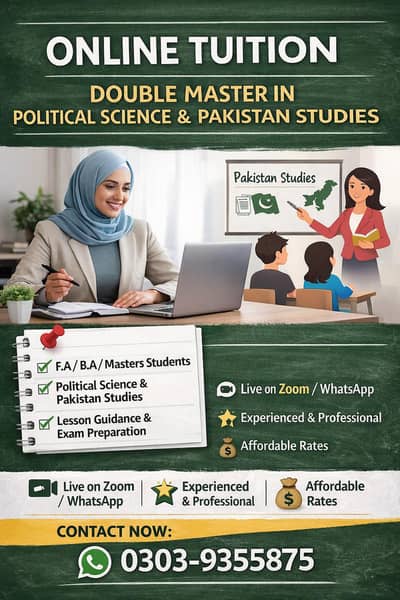 “Online Tuition & Teacher Training – Double Master in Education