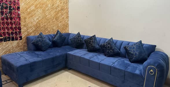 Sofa Set Navy Blue