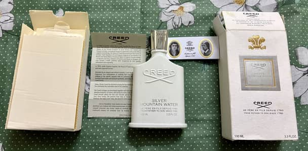Creed Silver Mountain Water 100ml (Original + 90% Remaining)