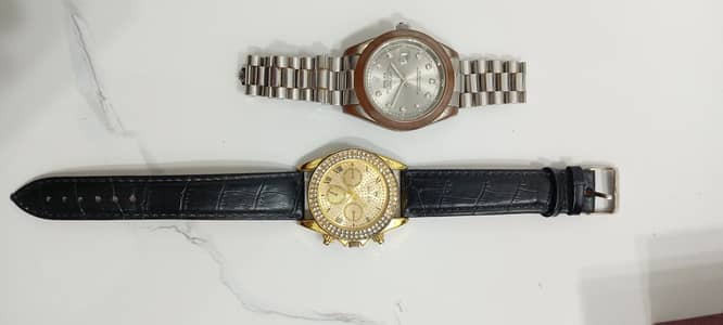 Rolex style watches (2 pcs) – good condition – urgent sale
