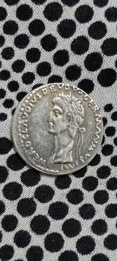 Ancient Roman Imperial Nero Claudius Drusus Dynasty Old & Rare Coin