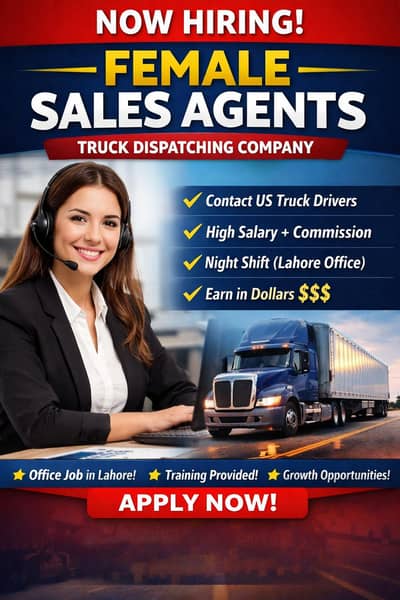 Hiring Female Sales Agents (Office-Based Job)