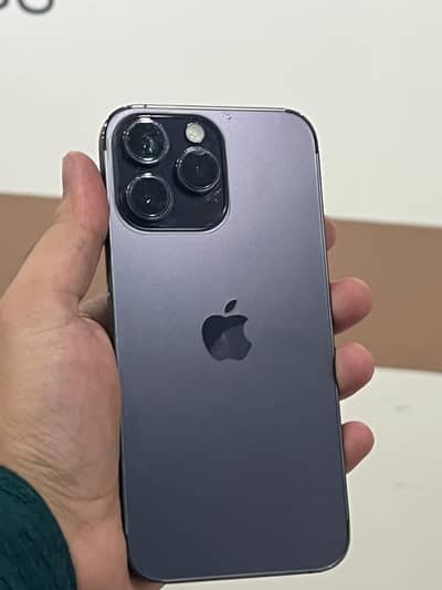 Iphone 14 pro max Jv deep purple 128 GB water pack 86 btry health