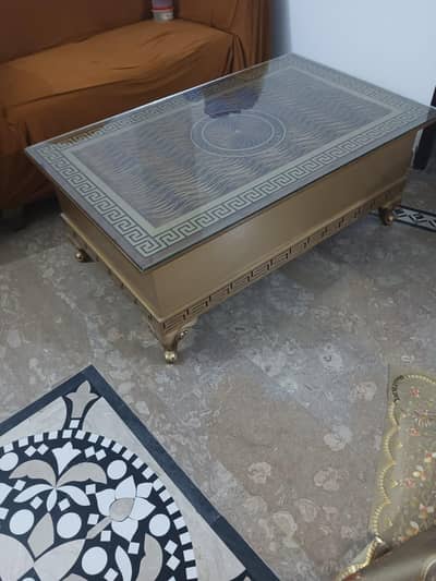 wooden table in new like condition for sale