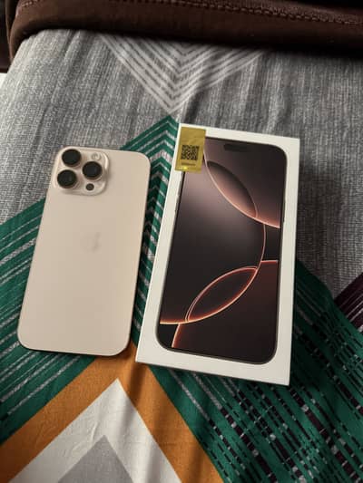 Iphone 16 pro max Dessert titanium 256gb PTA approved