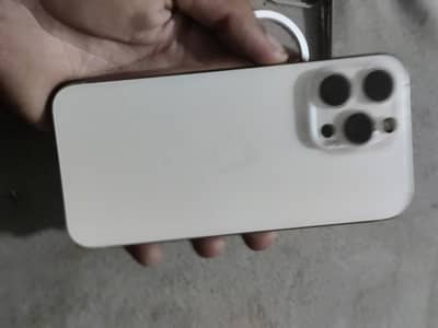 Iphone 15 pro max jv 256 dual e sim white titanium 10/10 phone.