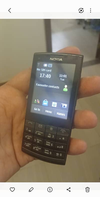 NokiaX3-03 Made in Hungary ( touch and type screen ) Non -PTA