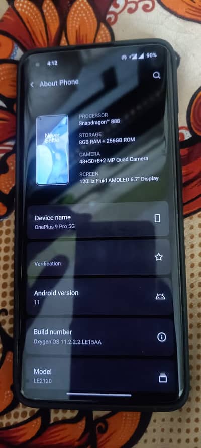 OnePlus 9pro 8gb256gb snapdragon 888