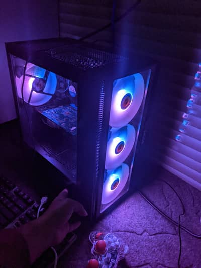 budget gaming PC i5 with BOOST p300 case 4 ARGB fans
